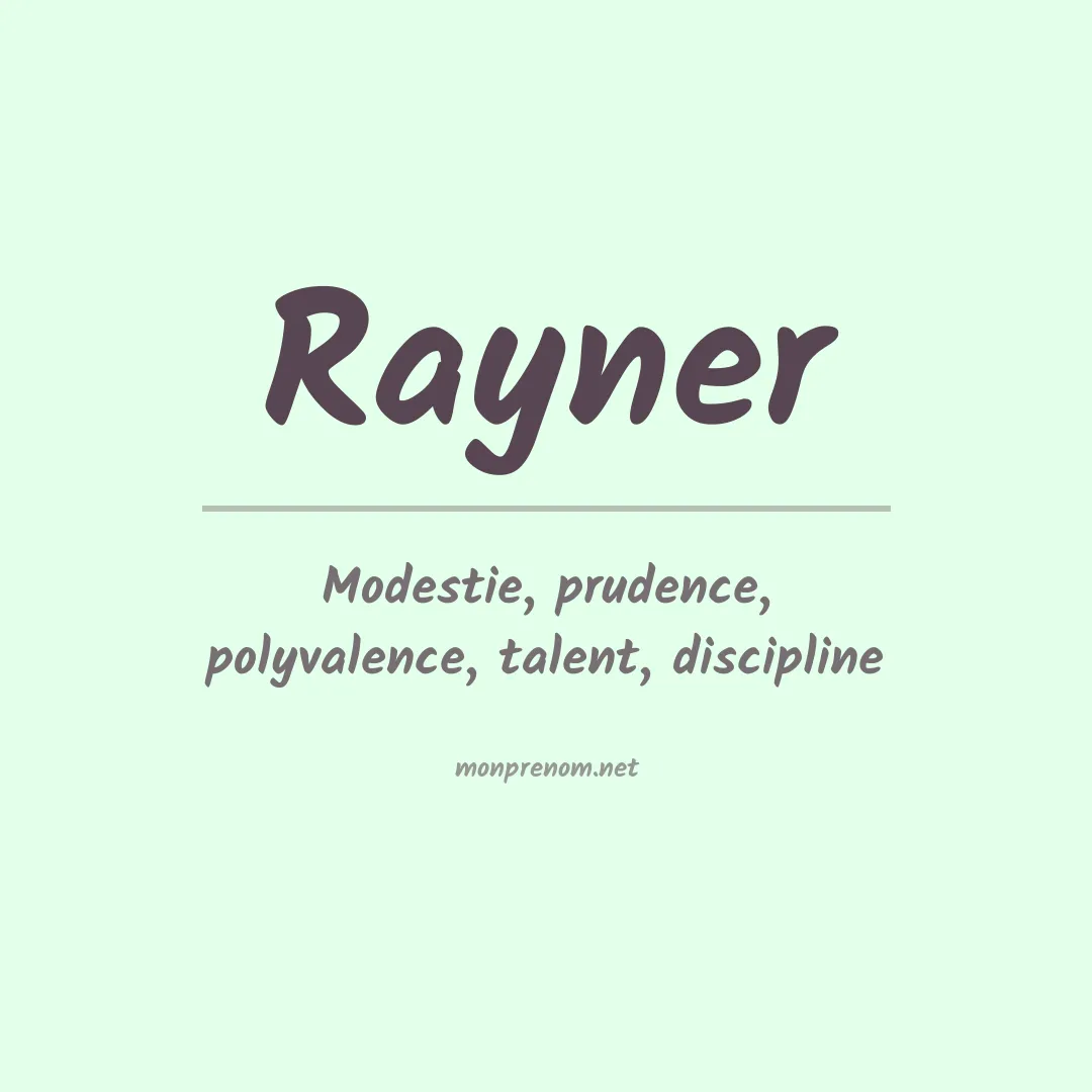 Prénom Rayner
