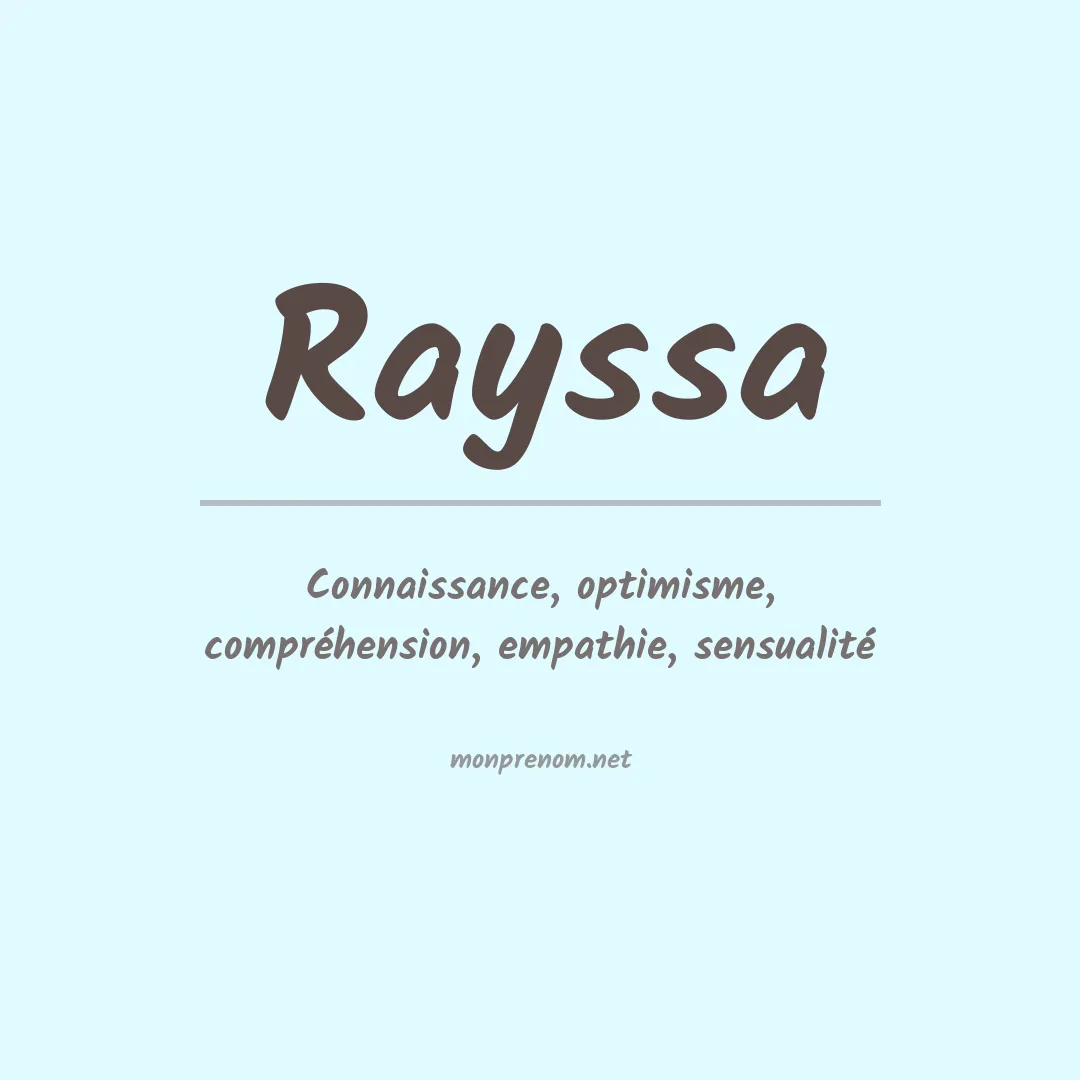 Prénom Rayssa