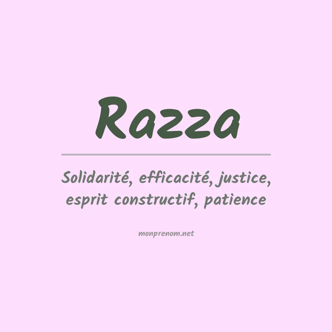 Prénom Razza