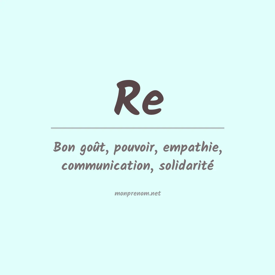 Prénom Re