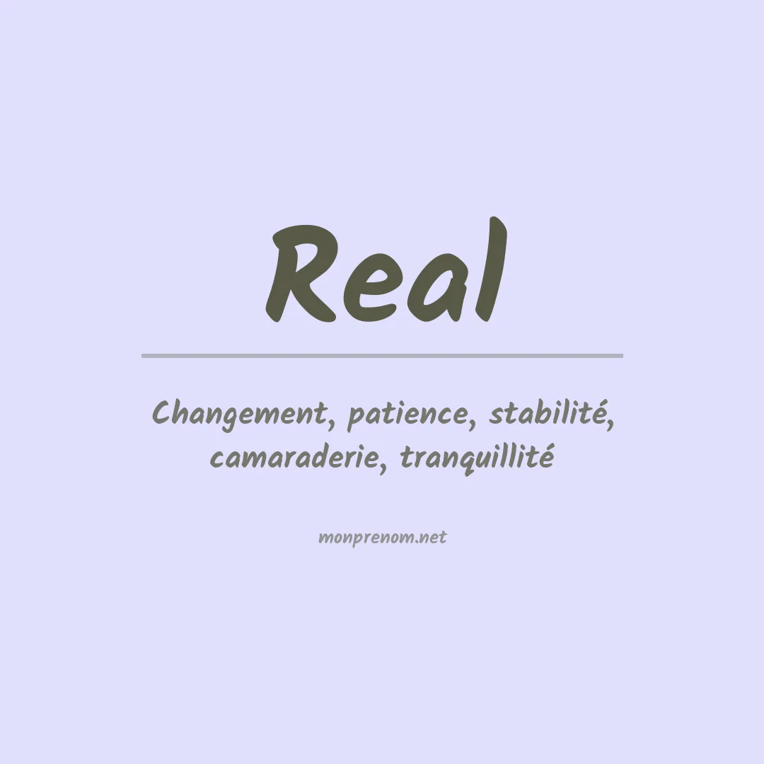 Prénom Real
