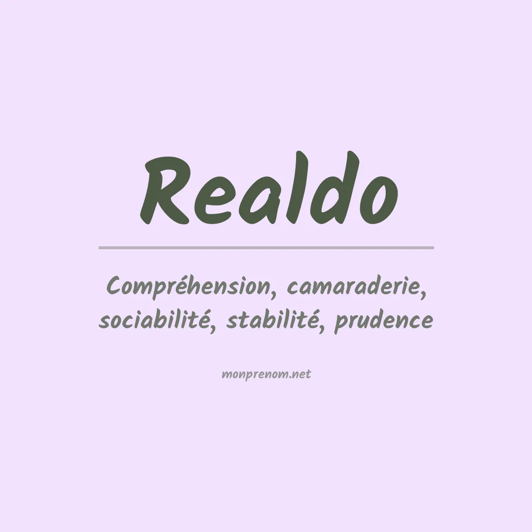Signification du prénom Realdo