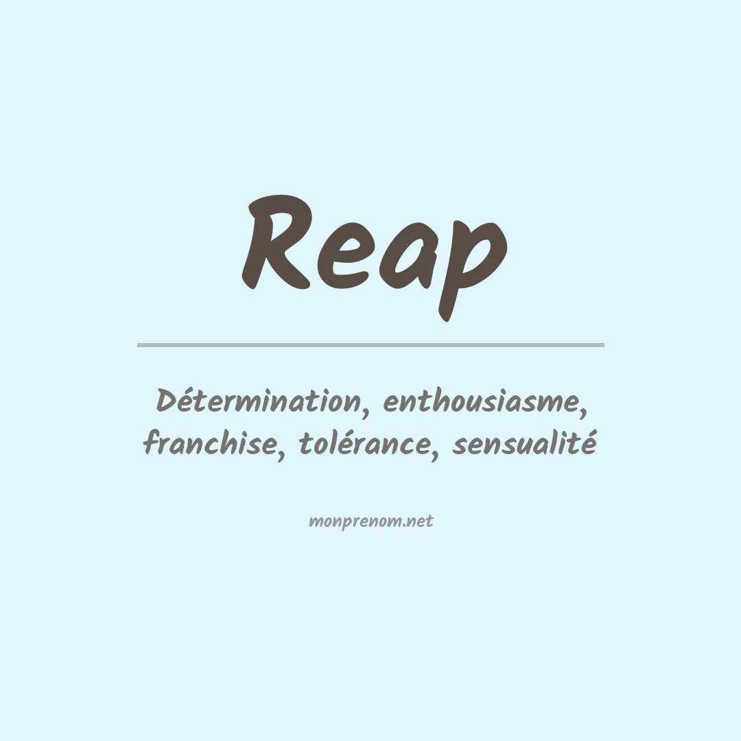 Prénom Reap