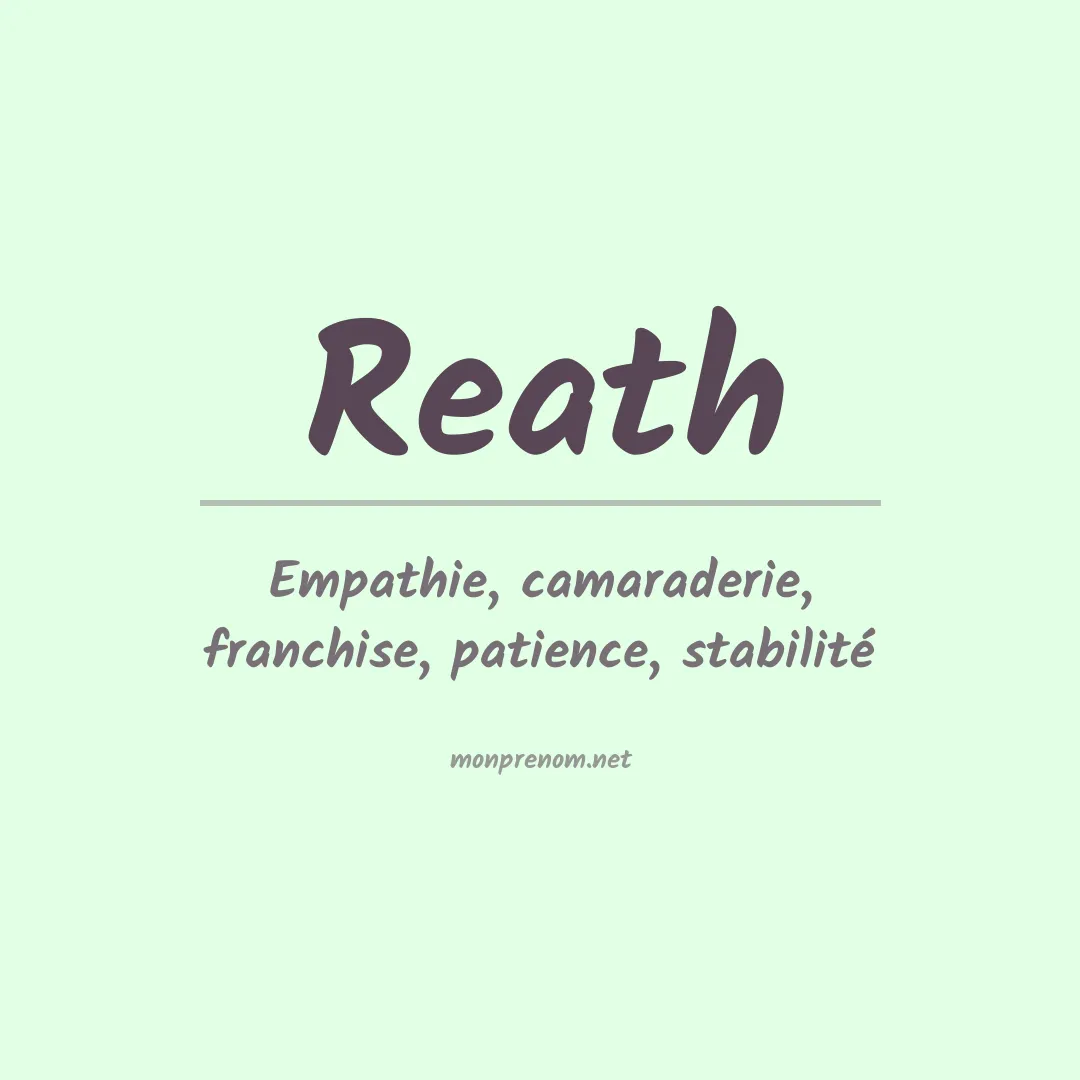 Prénom Reath