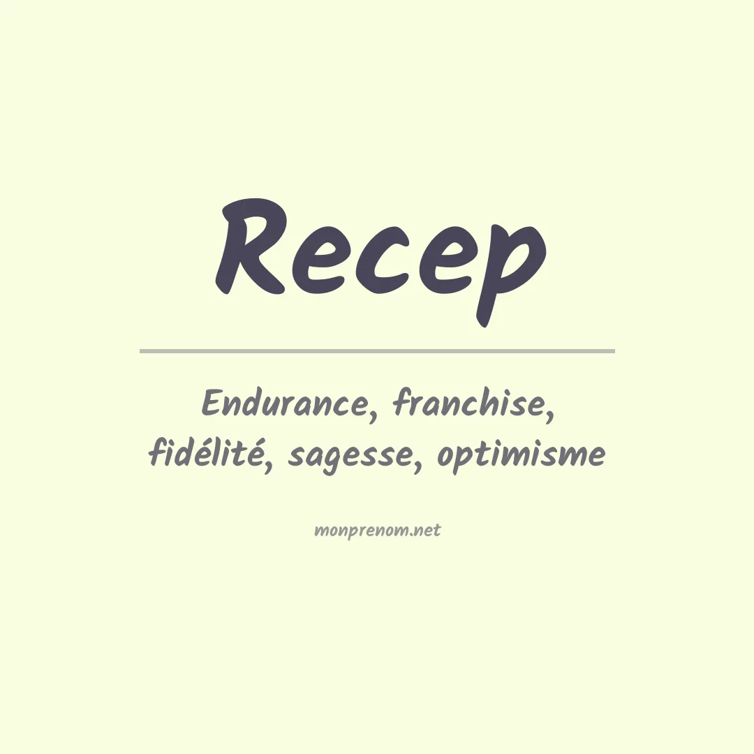 Prénom Recep