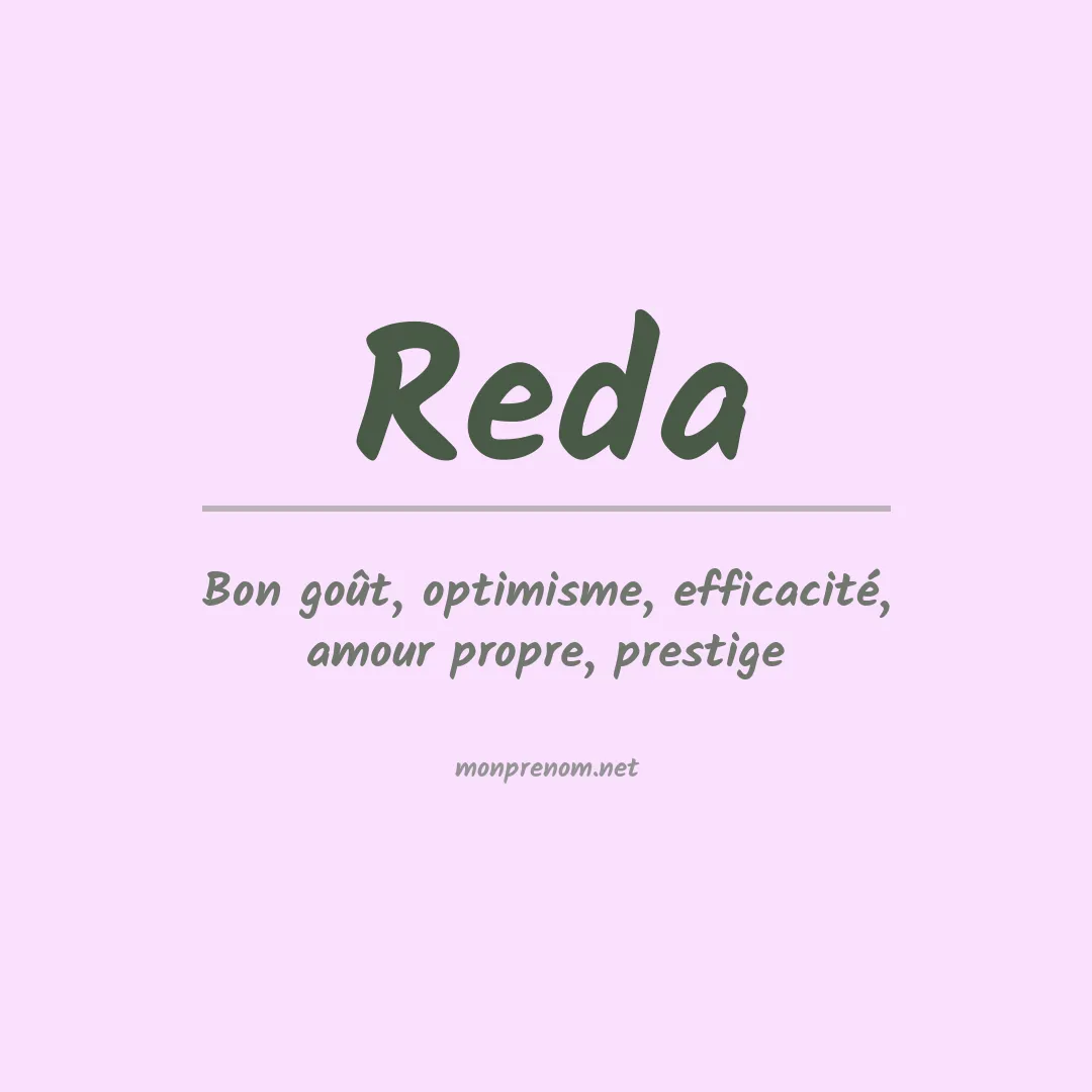 Prénom Reda