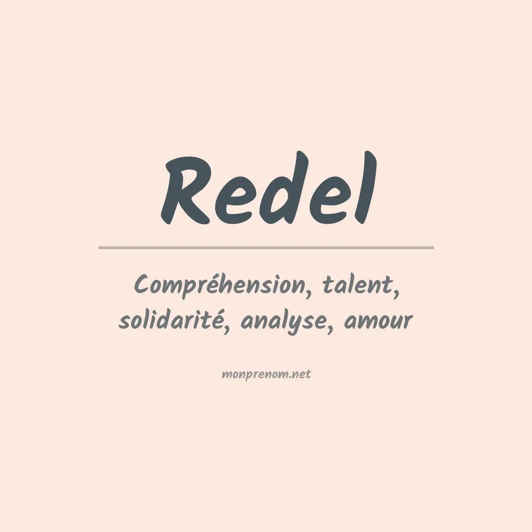 Prénom Redel