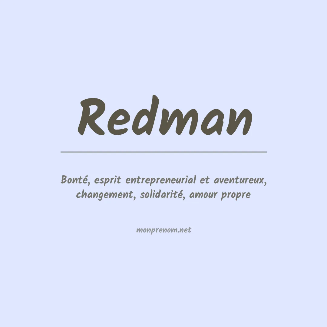 Prénom Redman