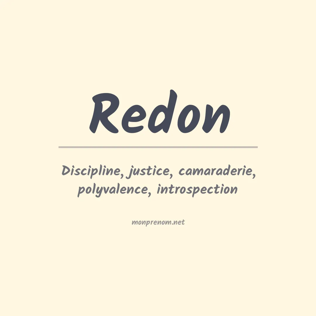 Signification du prénom Redon