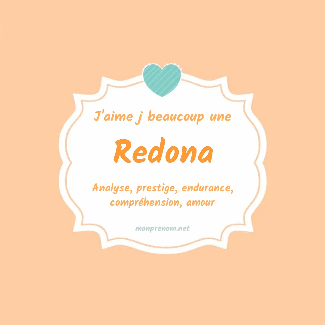 J'aime beaucoup Redona