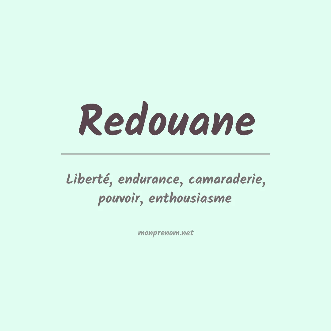 Prénom Redouane
