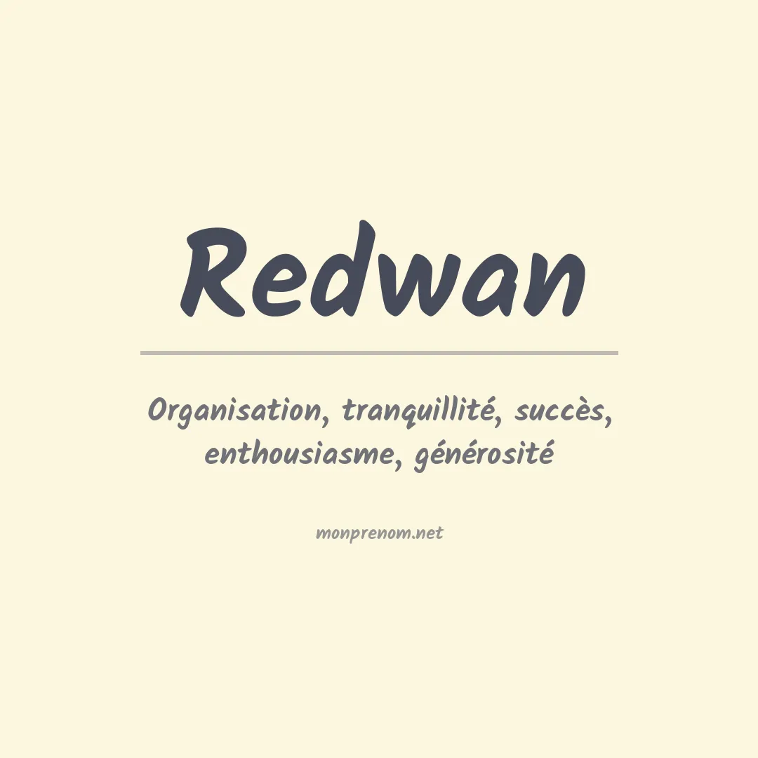 Prénom Redwan
