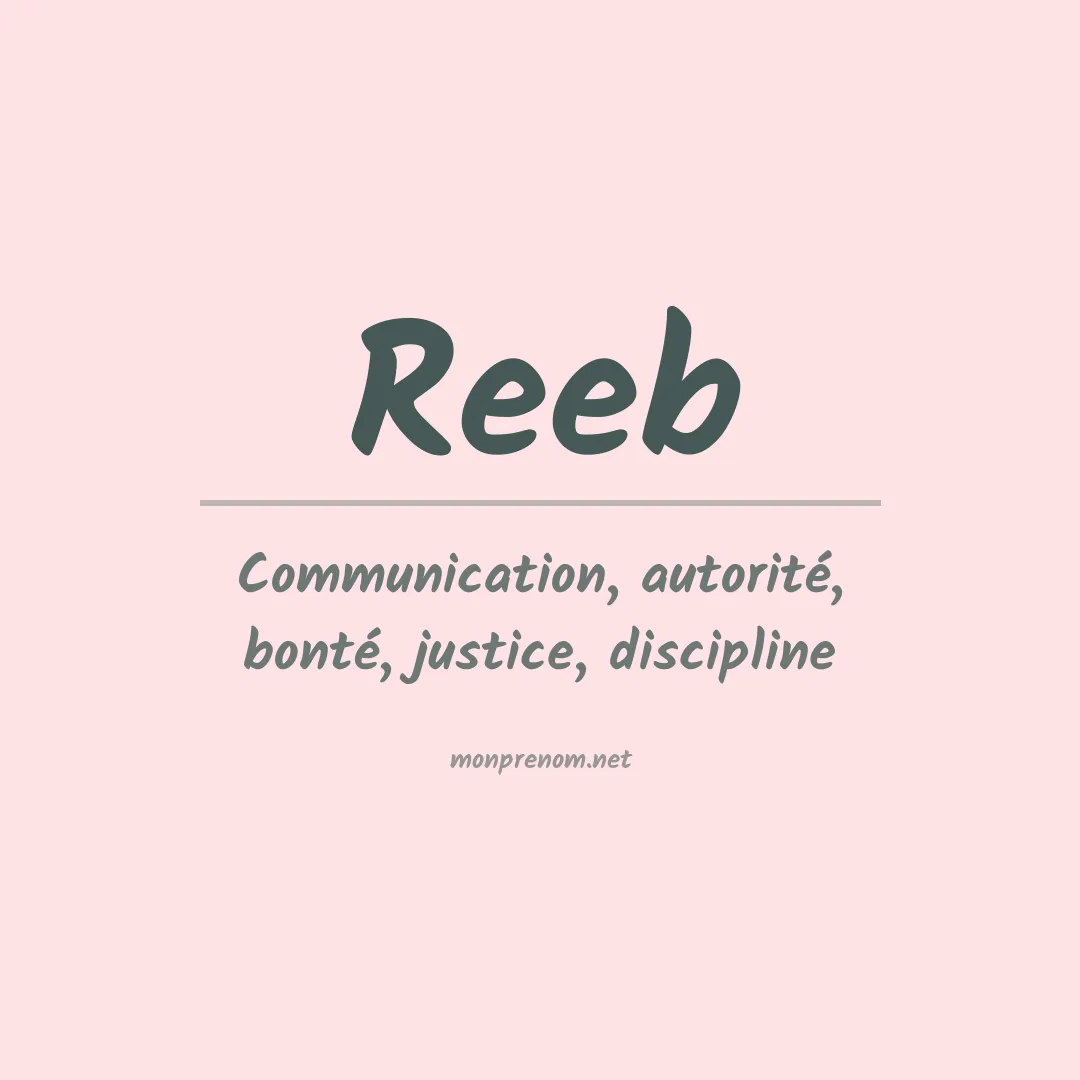 Prénom Reeb