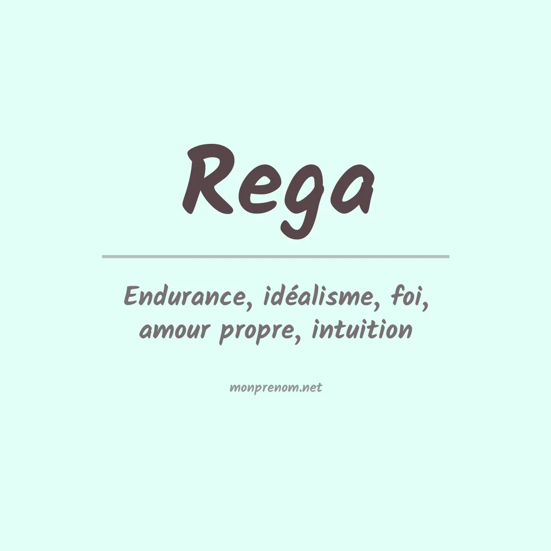 Prénom Rega