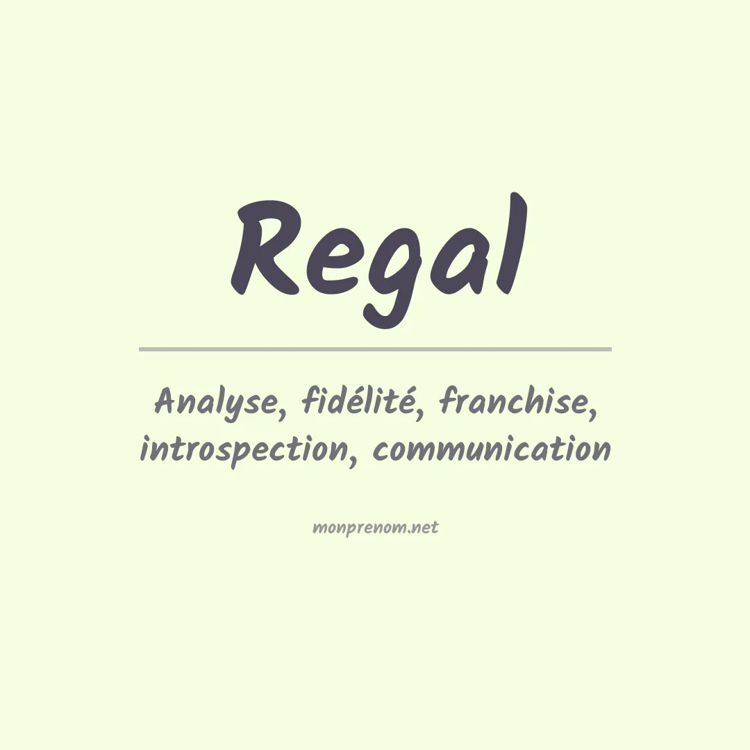 Prénom Regal