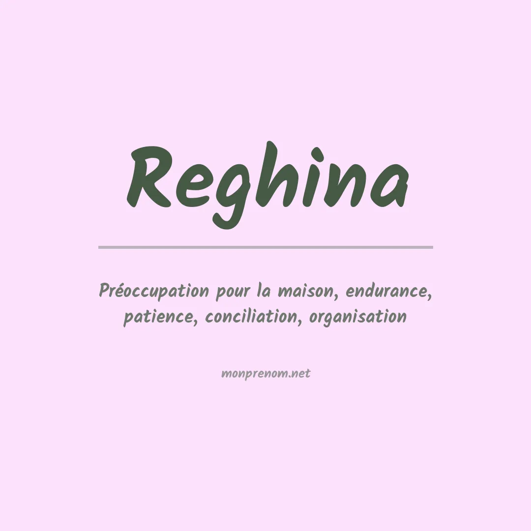 Prénom Reghina