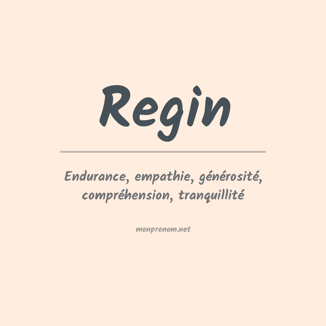 Prénom Regin
