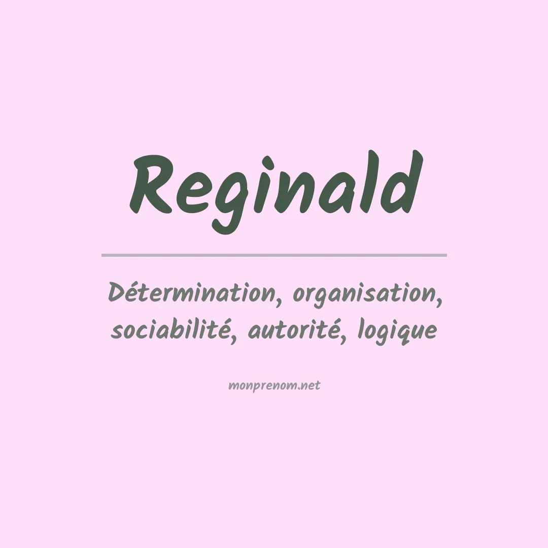 Signification du prénom Reginald