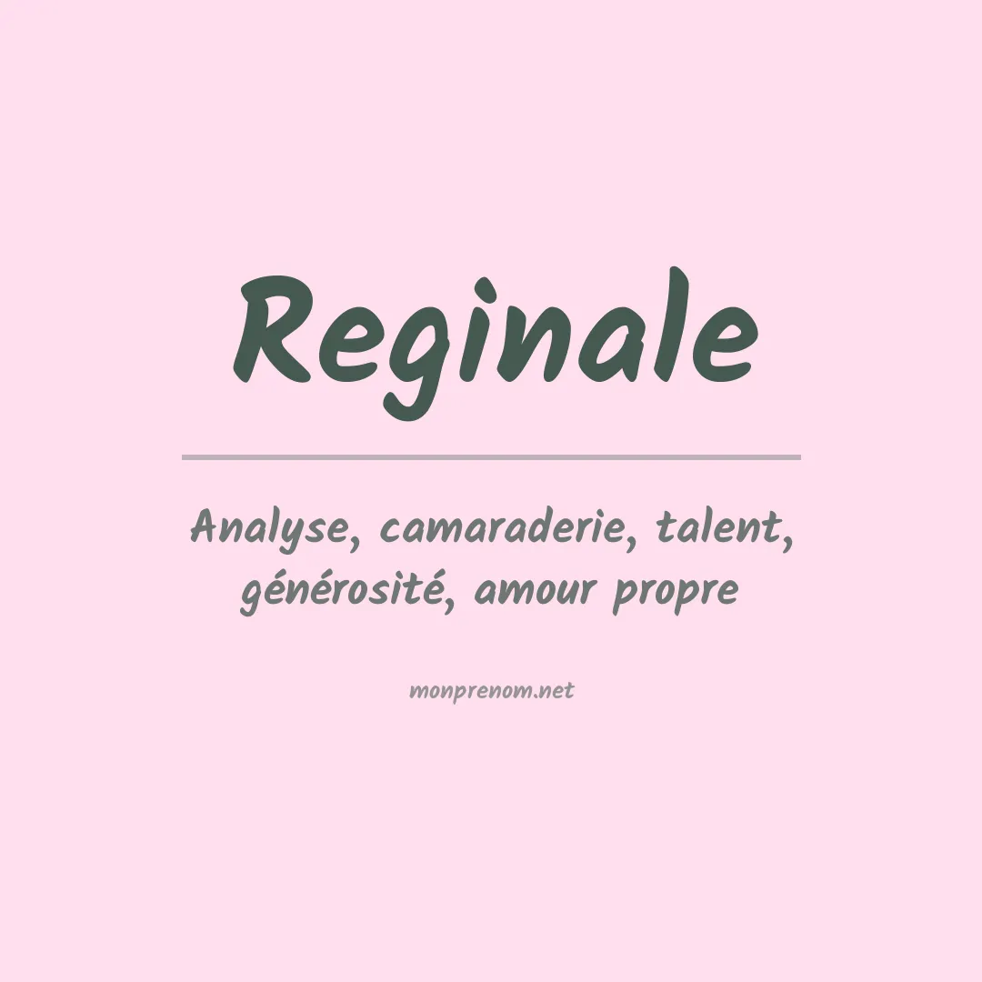 Prénom Reginale