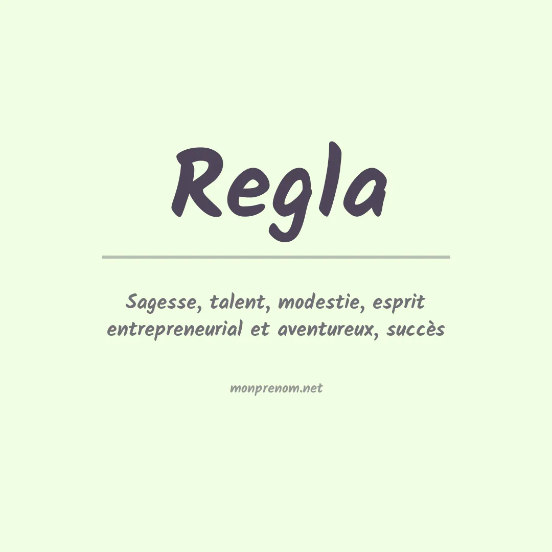 Signification du prénom Regla