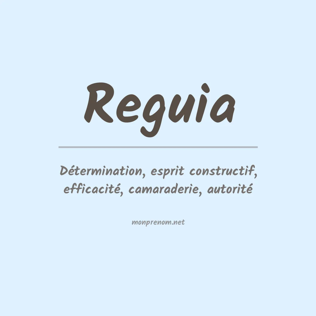 Prénom Reguia