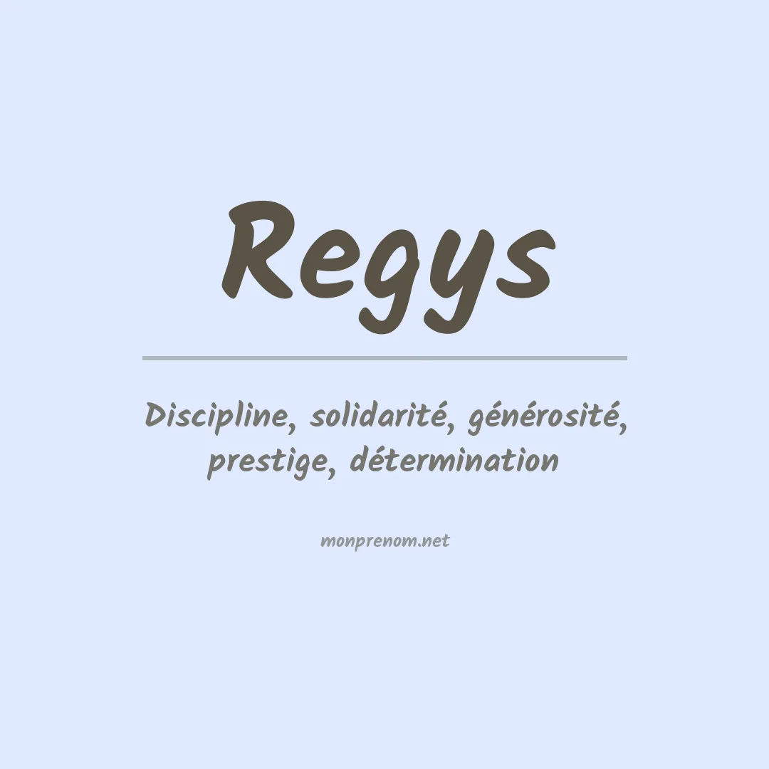 Prénom Regys