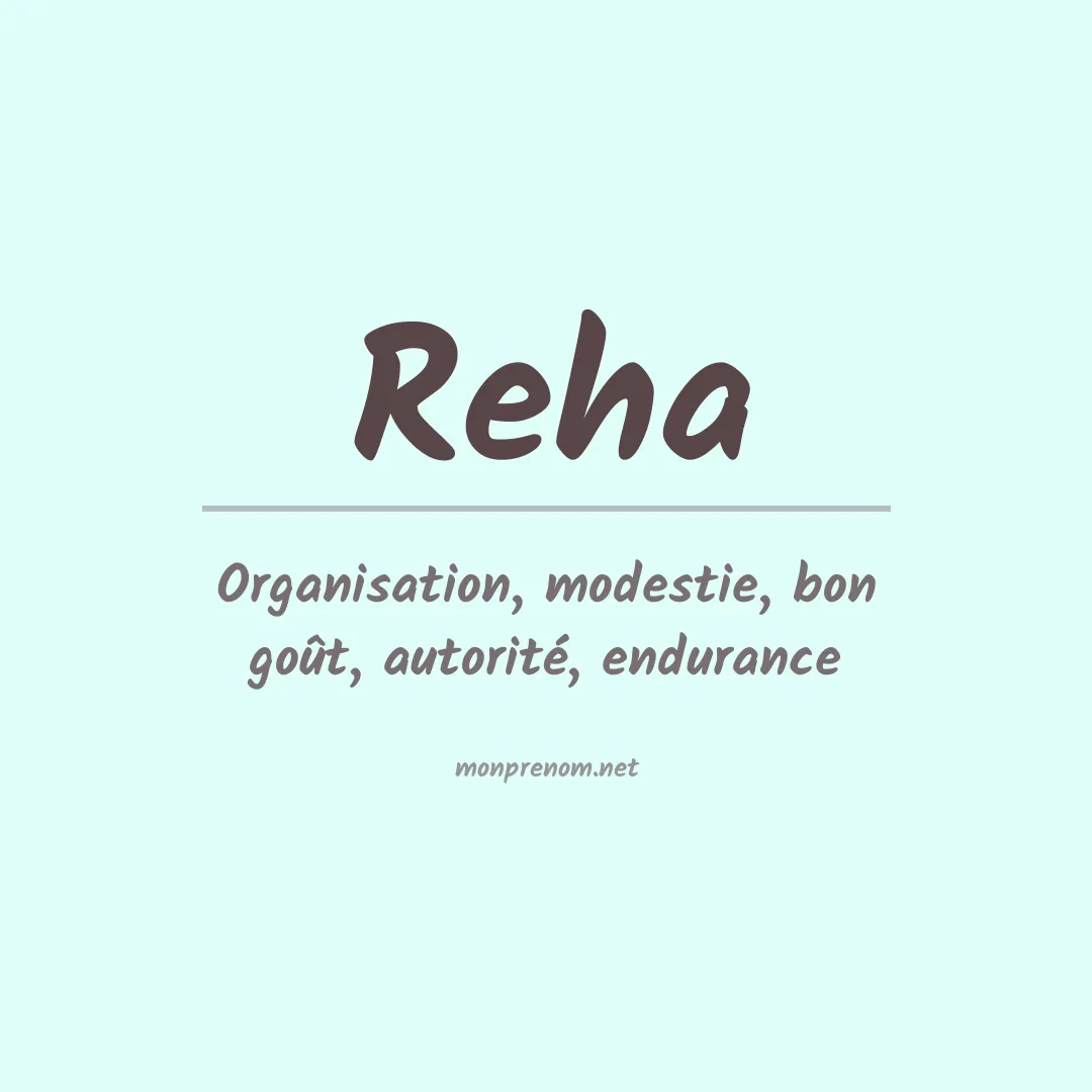 Prénom Reha