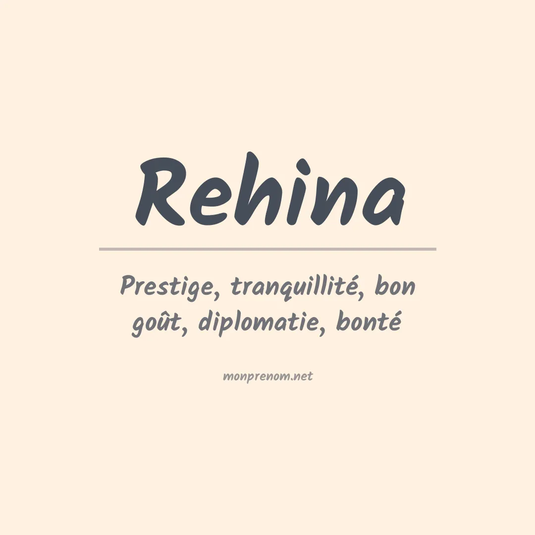 Prénom Rehina