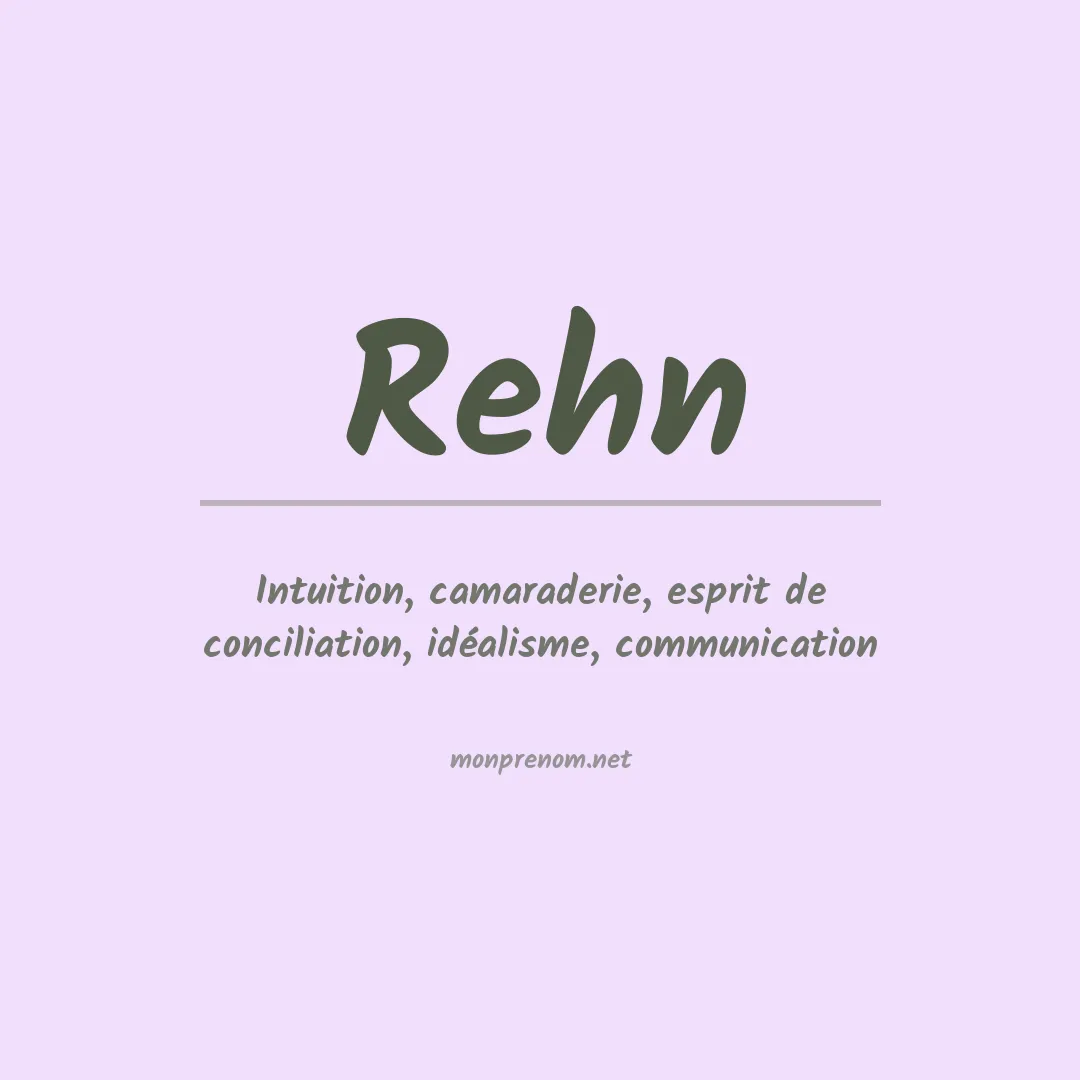 Prénom Rehn