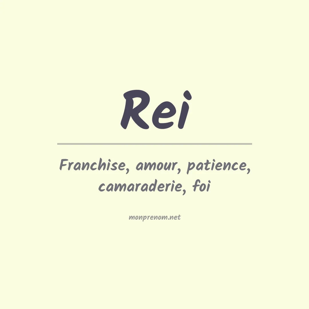 Prénom Rei