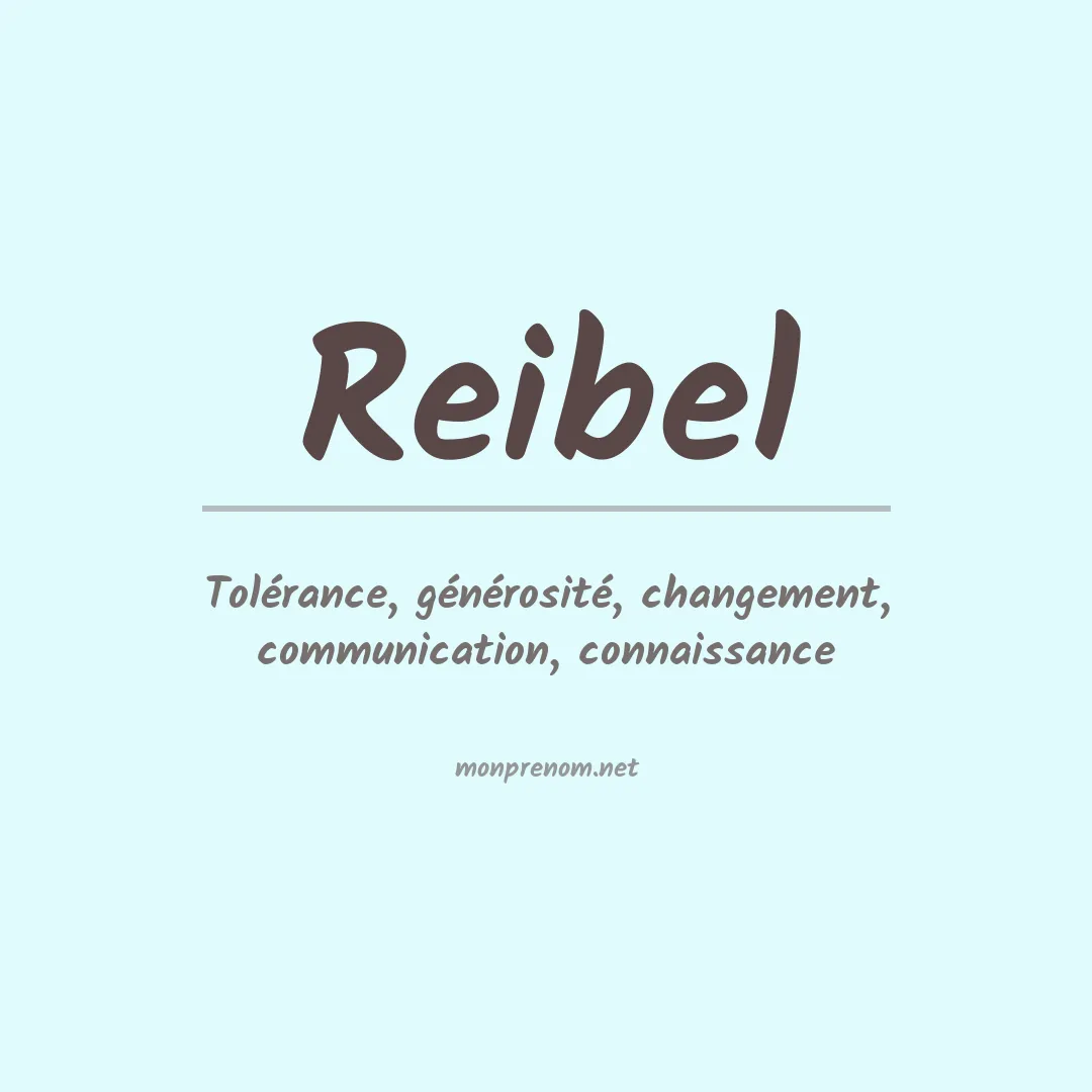 Prénom Reibel