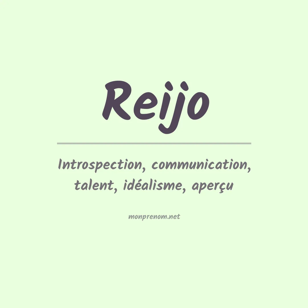 Signification du prénom Reijo