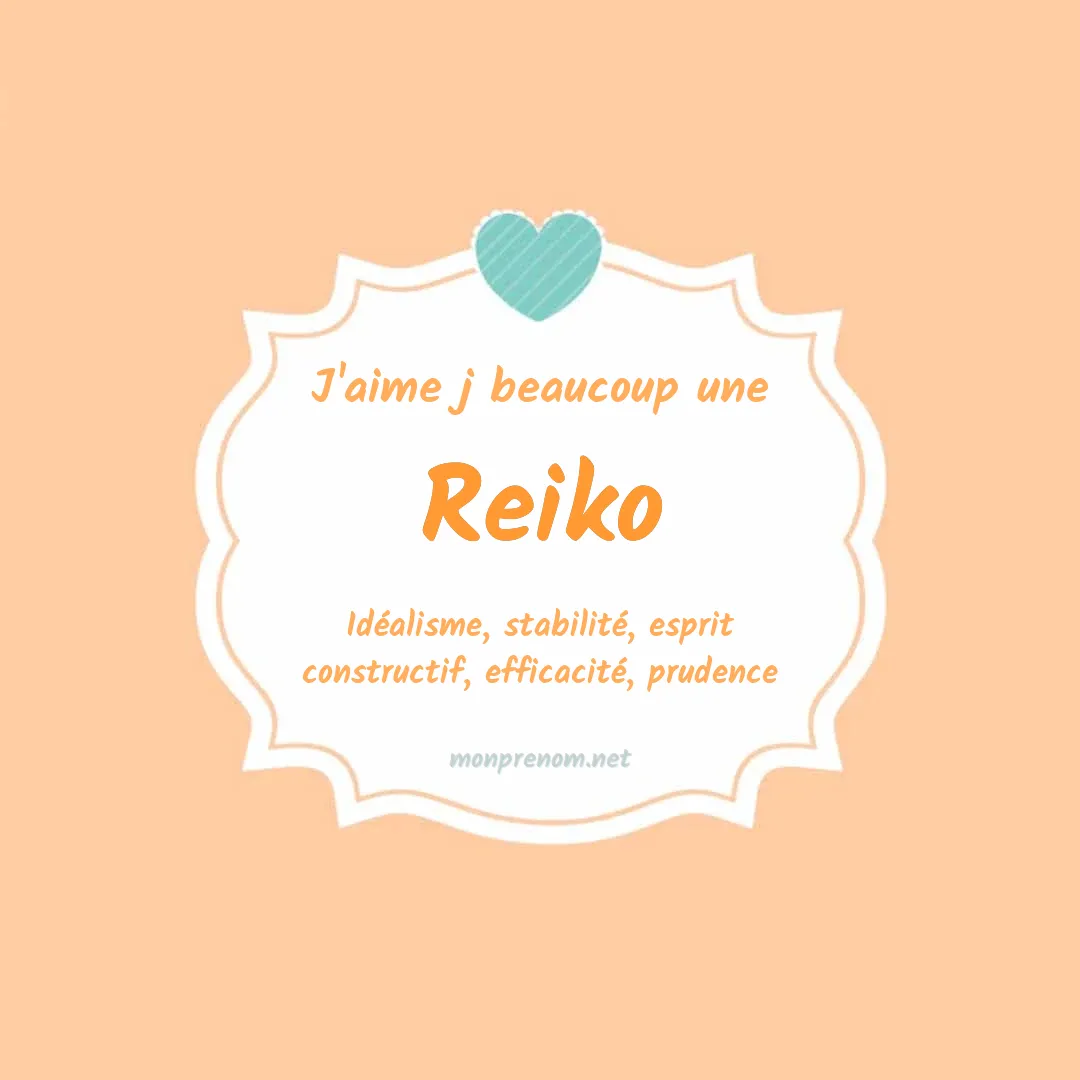 J'aime beaucoup Reiko