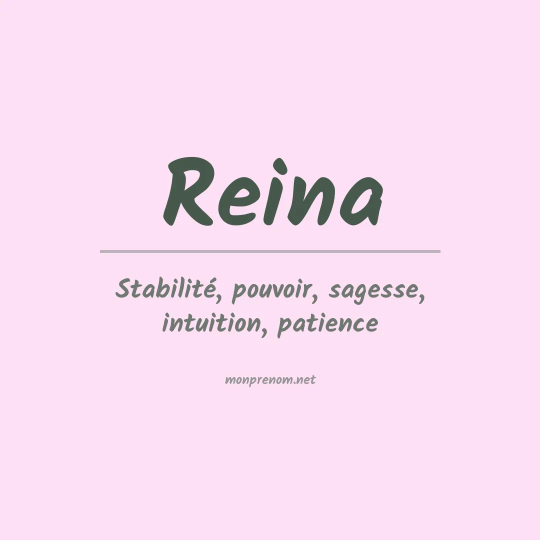 Prénom Reina
