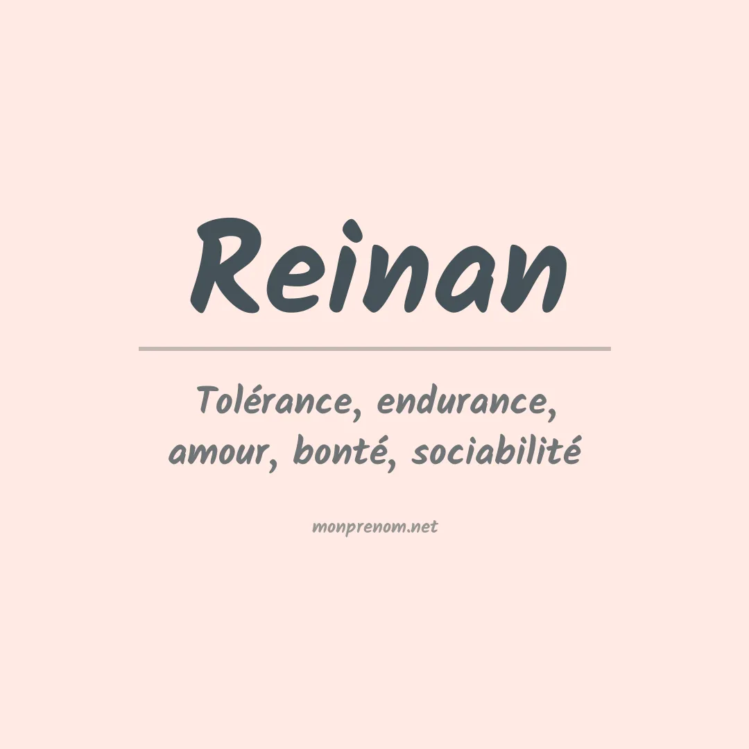 Signification du prénom Reinan
