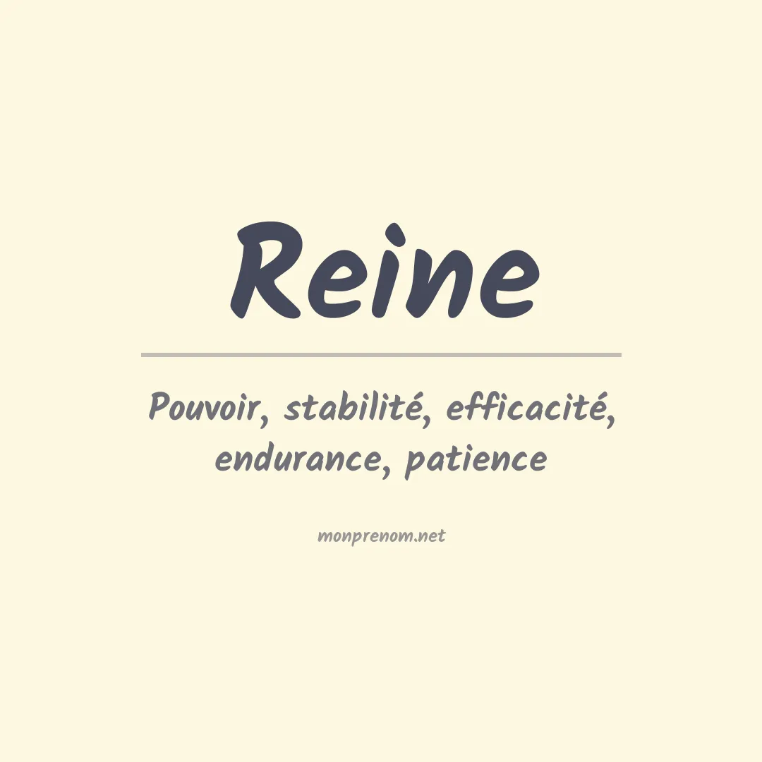 Prénom Reine