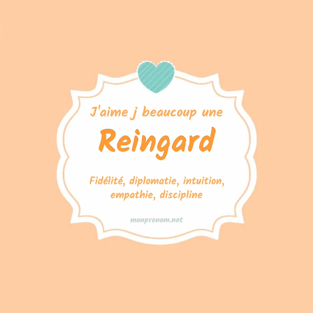 J'aime beaucoup Reingard