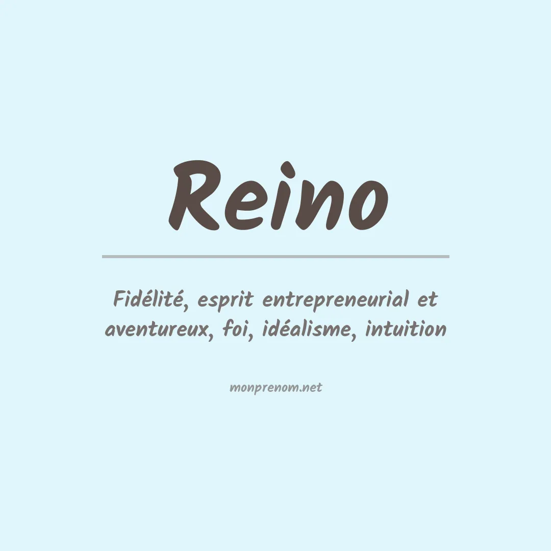 Prénom Reino