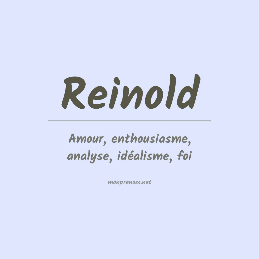 Prénom Reinold