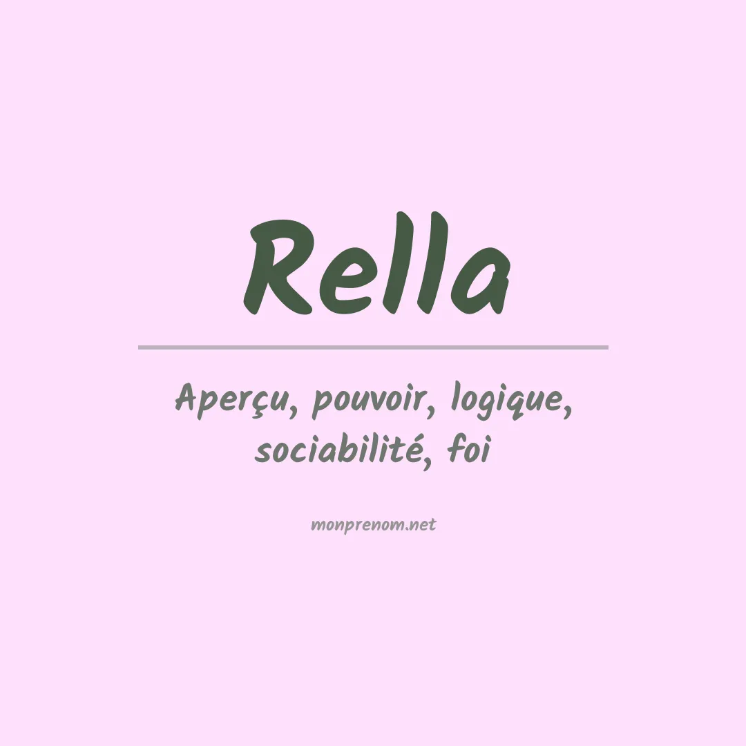 Prénom Rella