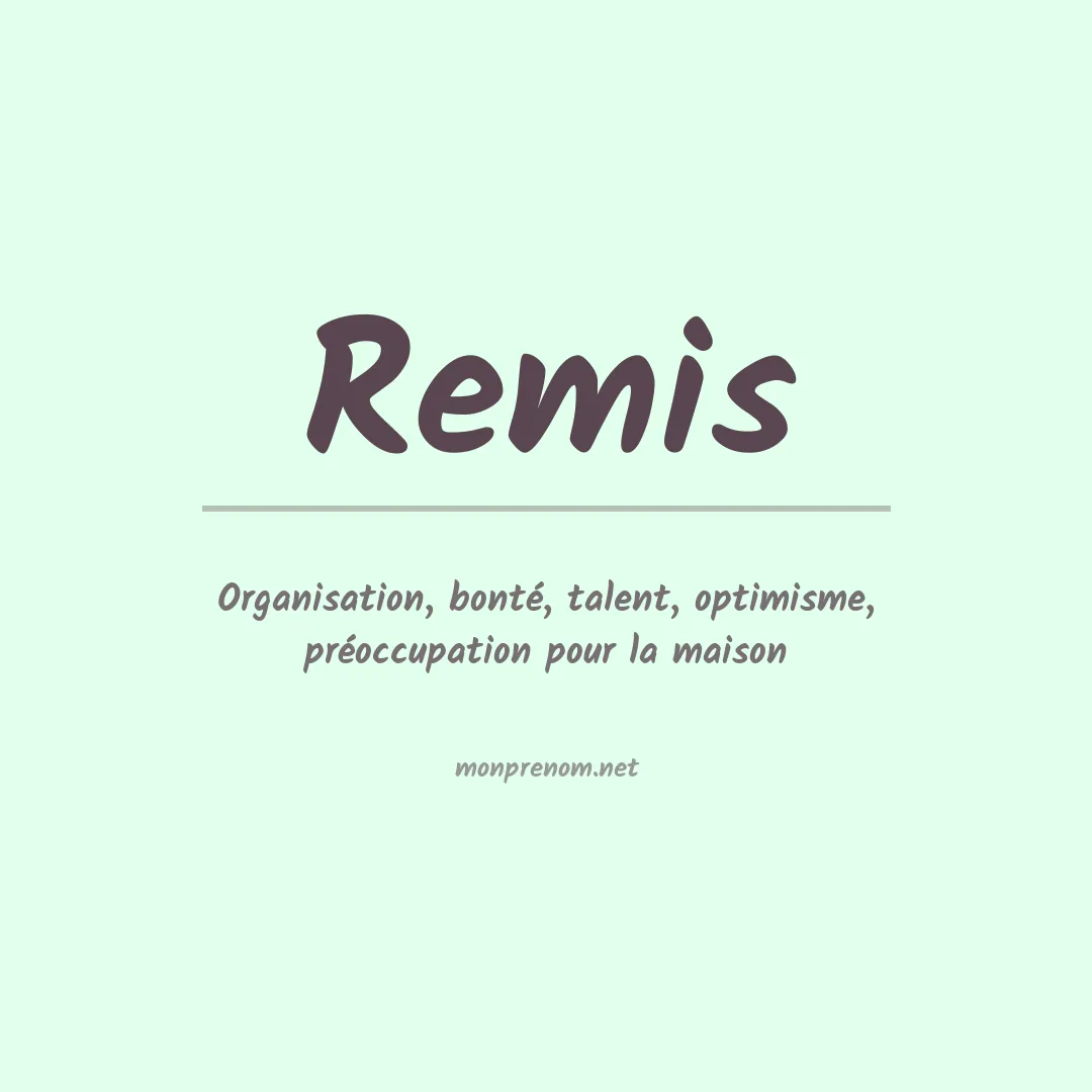 Prénom Remis