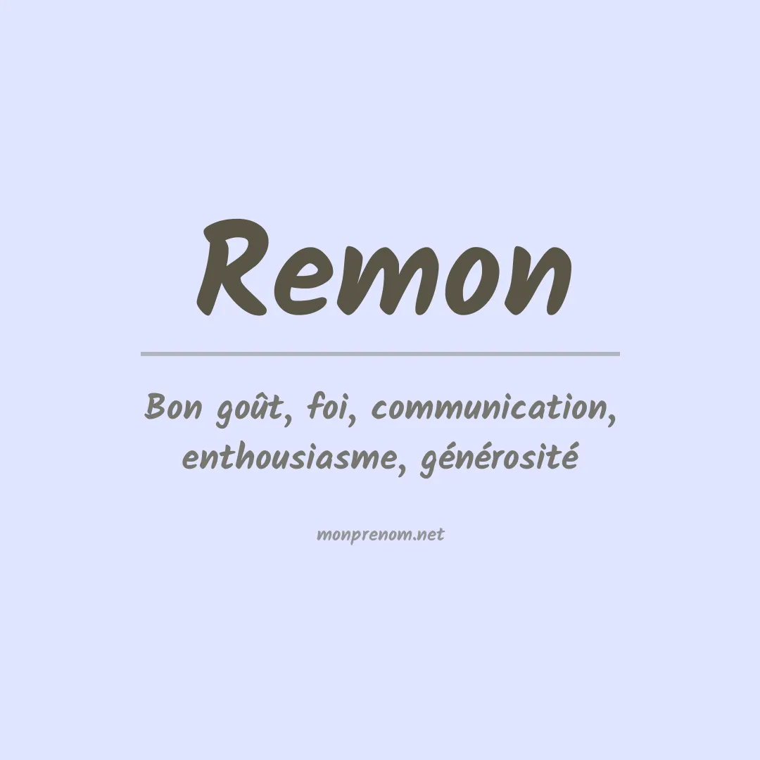 Prénom Remon