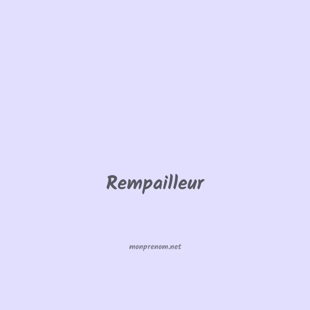 Rempailleur en chinois