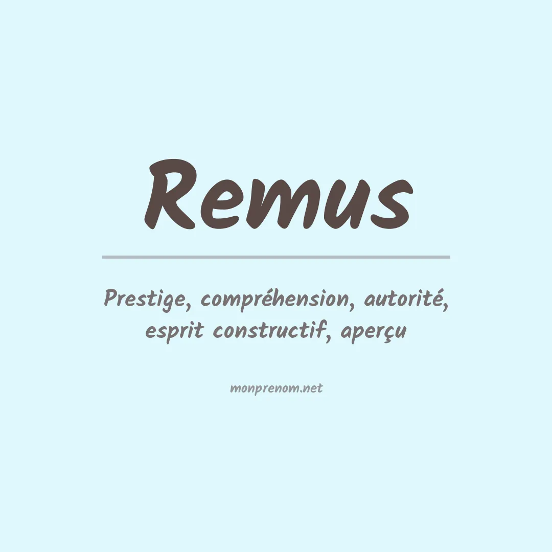 Prénom Remus