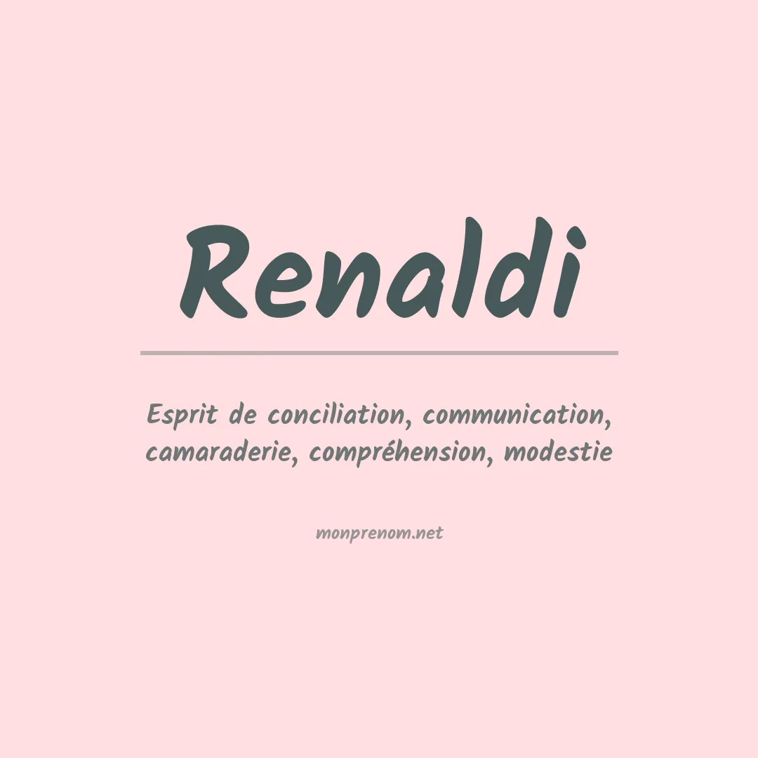 Prénom Renaldi