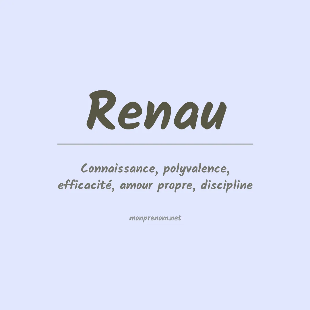 Signification du prénom Renau