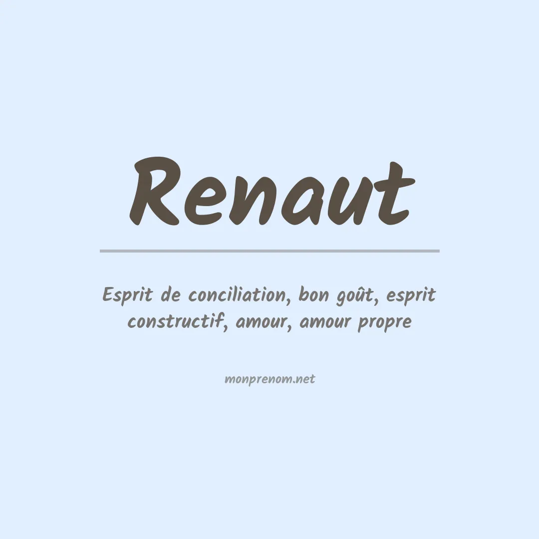 Signification du prénom Renaut