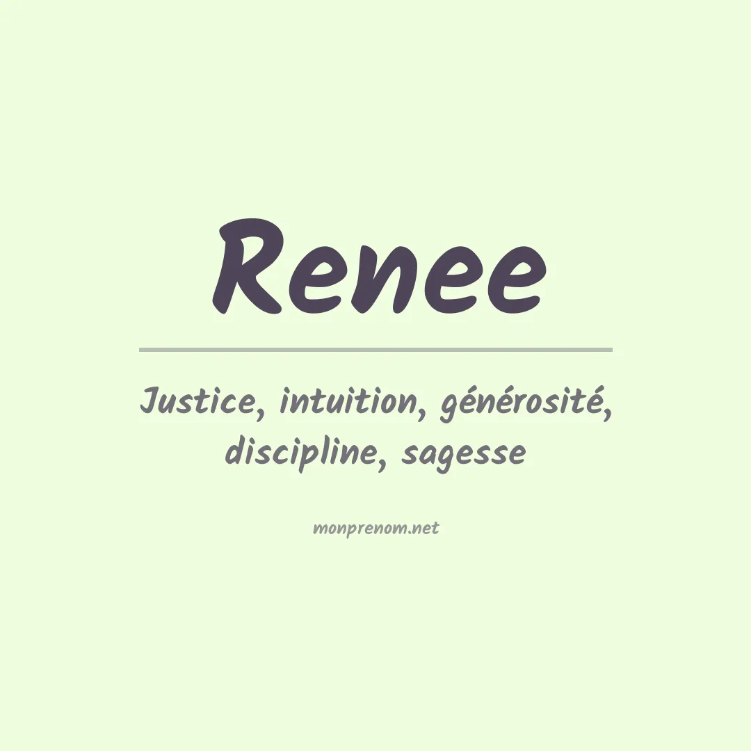 Prénom Renee