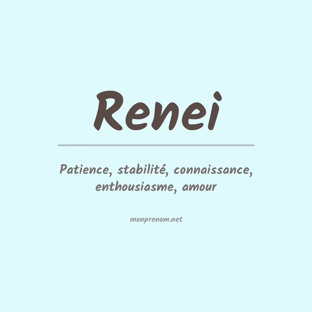Prénom Renei