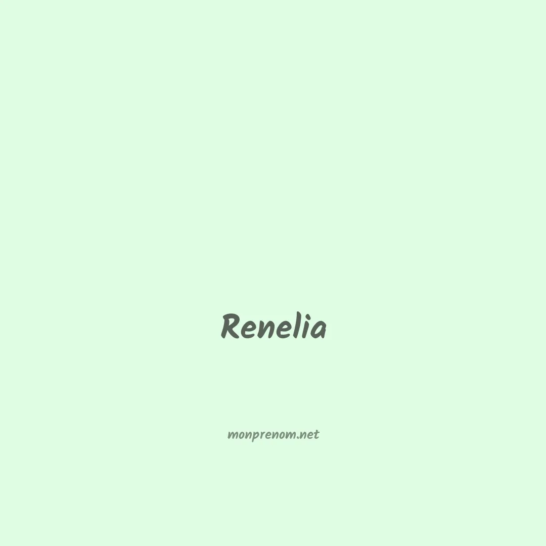 Renelia en chinois